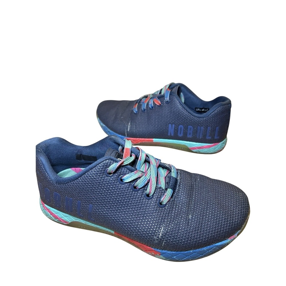 NOBULL Lightning Lightweight Trainer Navy Multicolor‎ Womens 7.5 Men's 6 Rainbow